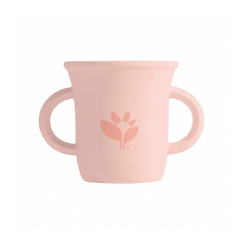 超防滑寶寶學習喝水矽膠學習杯-蒂芬尼粉