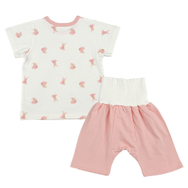 akachan honpo - 家居服附肚圍-兔子-粉紅色