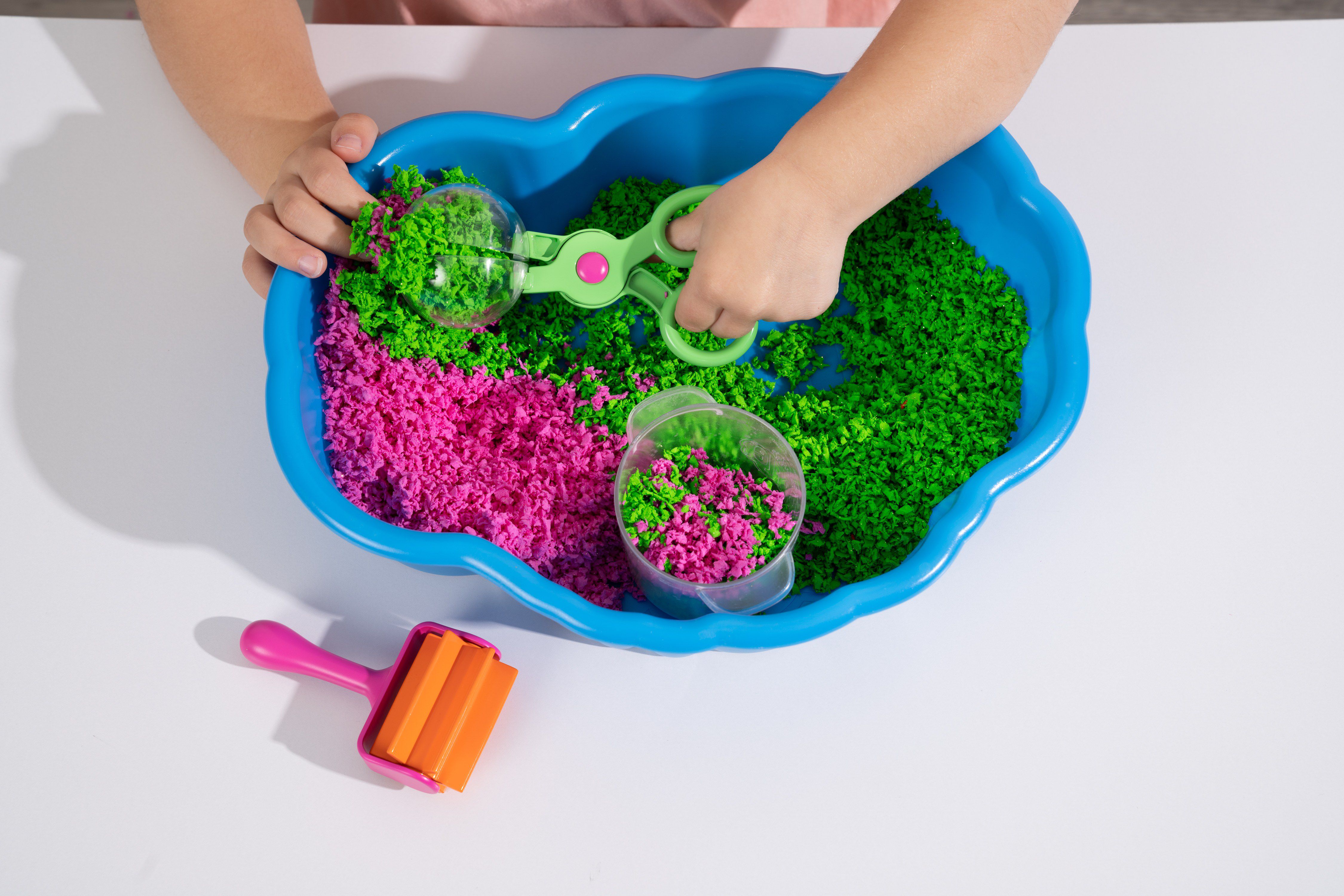 美國 Educational Insights - 魔塑粒粒黏土-空氣鬆土感官盆