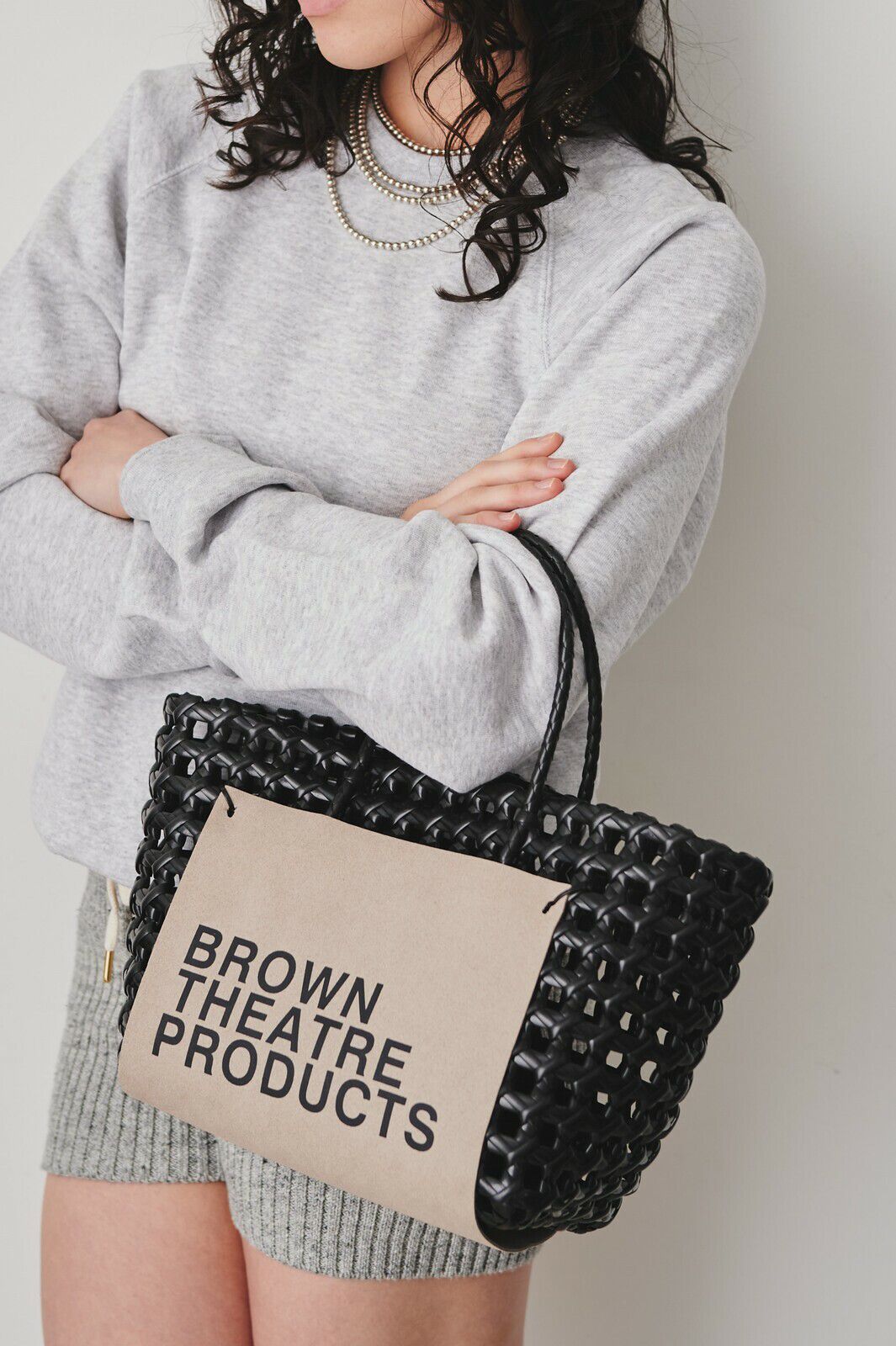 日本代購 - [熱銷冠軍] 品牌經典手提編織包-經典黑 (30x20x12cm)