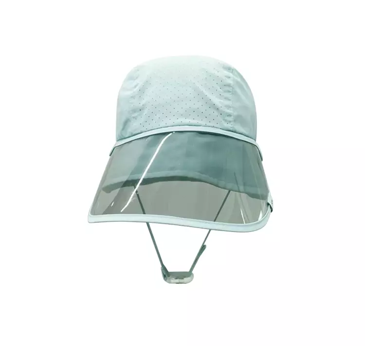 韓國 Victoria & Friends - UPF 50+ 可拆式防曬面板透氣遮陽帽-月光灰