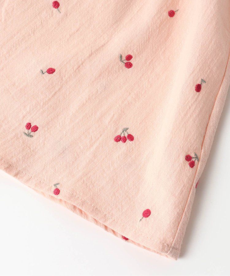 日本 apres les cours - 質感刺繡印花無袖上衣-向日葵-米白