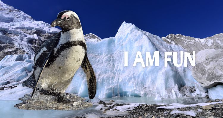 Madd Capp - I AM 動物拼圖-100,我是企鵝