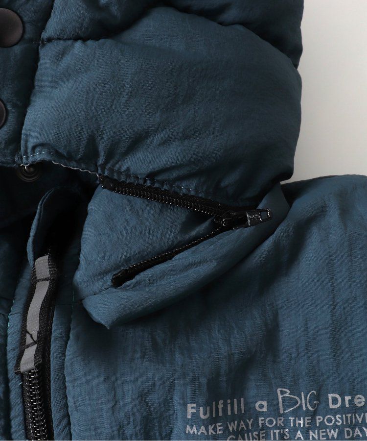 日本 BREEZE - 繽紛蓬鬆大口袋保暖外套-橘灰