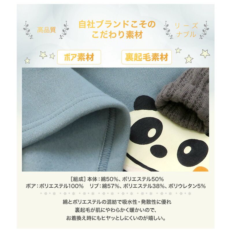 日本 ZOOLAND - 童趣印花圓領長袖上衣-熊貓雪人-條紋x鵝黃