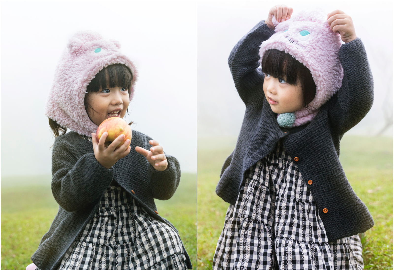 Dabbakids - 瓦拉帽-兒童造型親膚圍脖帽-樹懶的擁抱