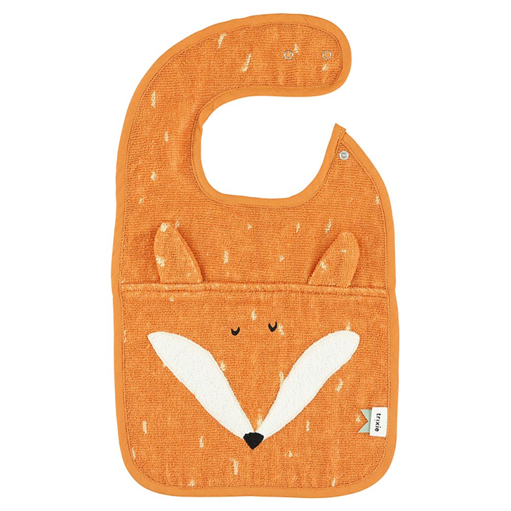 比利時 Trixie - 動物造型有機棉圍兜-聰明狐狸