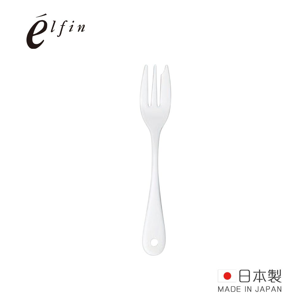 日本高桑 elfin - 日製白琺瑯水果甜點叉-2入