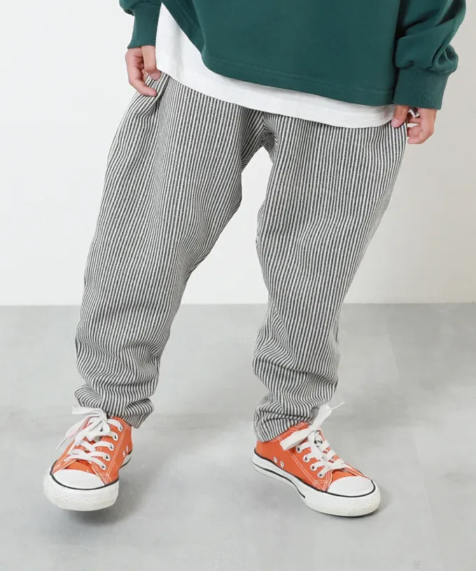 日本 devirock - 100%棉 活力休閒裏毛長褲-迷彩-灰