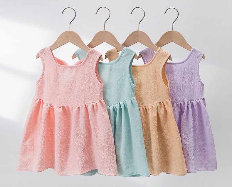 蝴蝶結背心洋裝-紫色