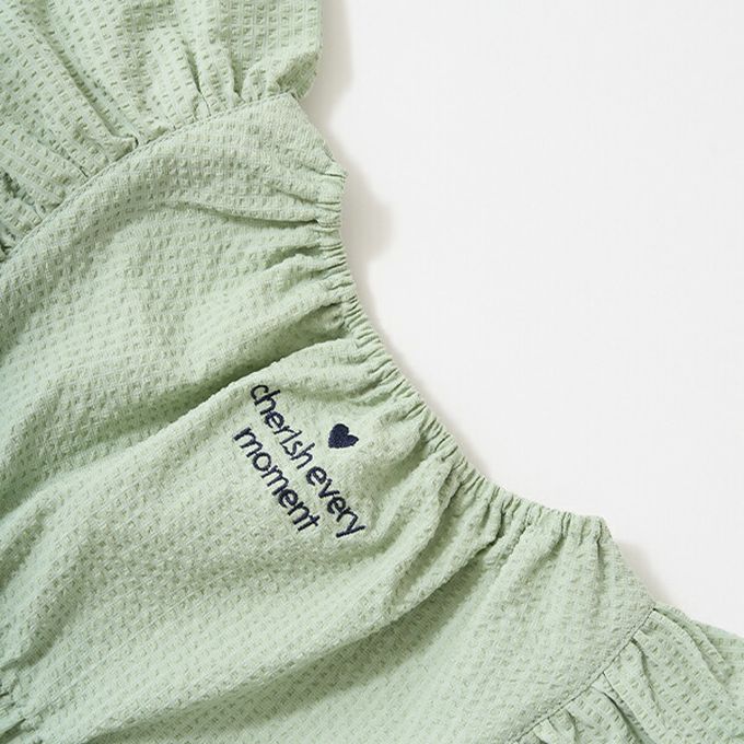 日本 Lycee mine - 可愛飄逸荷葉邊無袖上衣-檸檬黃