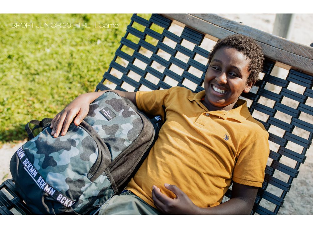 Beckmann - Sport Junior 護脊書包 30L-灰迷彩2.0