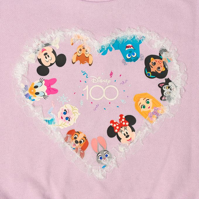 akachan honpo - 休閒上衣-迪士尼 薄紗-紫色