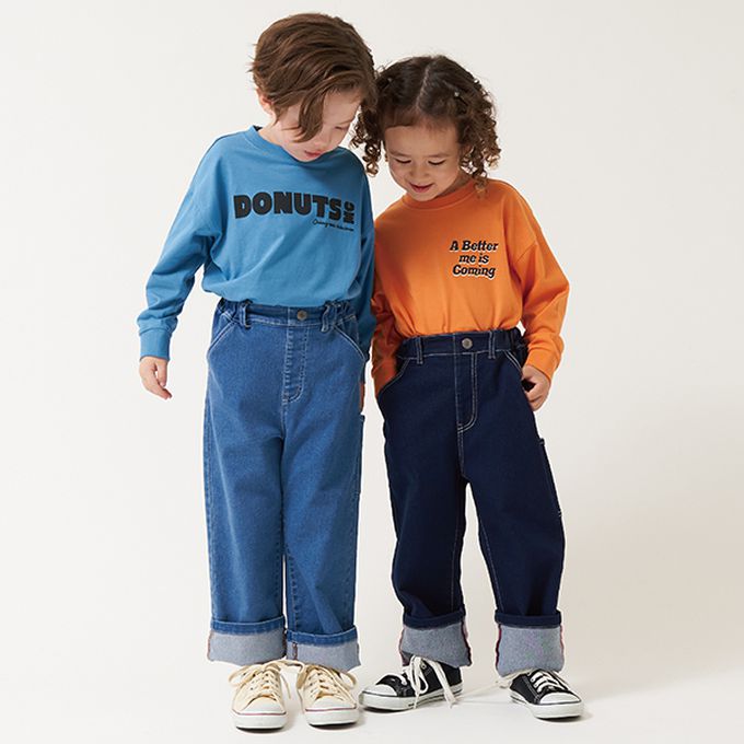 日本 b-ROOM - 休閒印花純棉長袖上衣-英文標語-摩卡