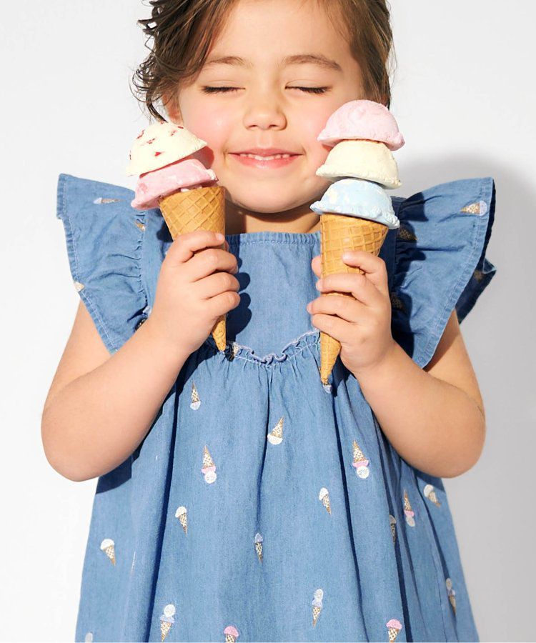 日本 apres les cours - 質感刺繡印花無袖上衣-向日葵-米白