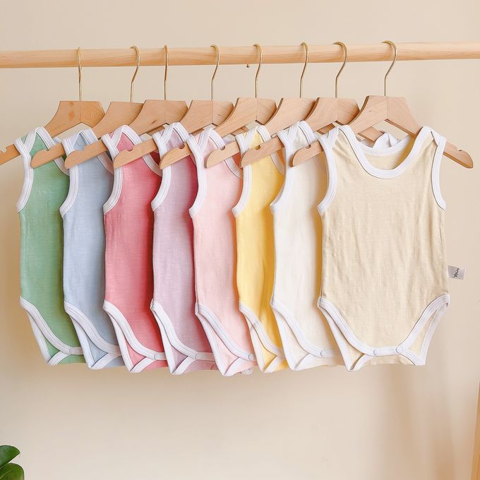 YOUrs - 棉甜背心包屁衣-青草綠