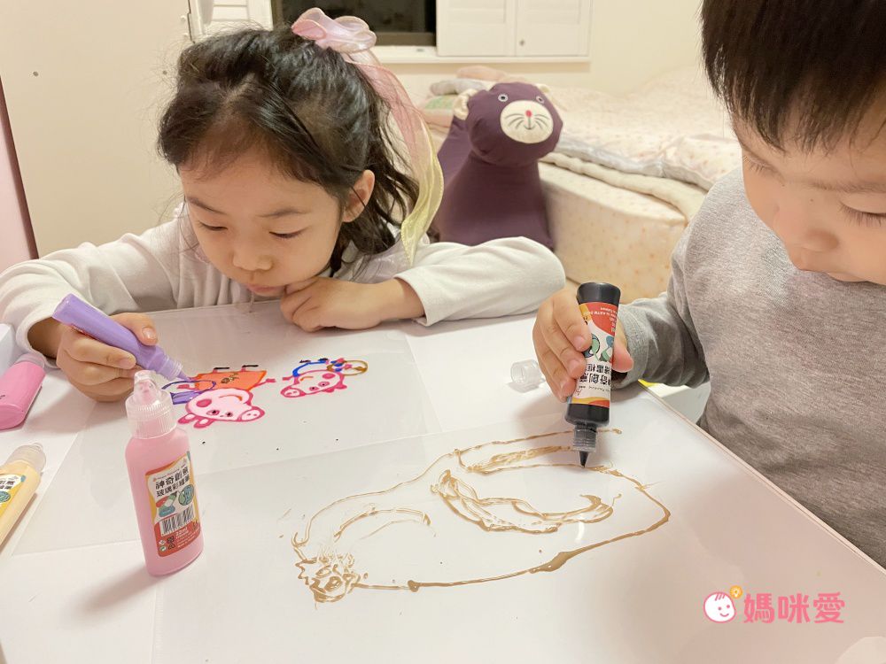 nunukids - 玩色系列- MIT無毒創意玻璃彩繪貼 - 18 大全套-盒裝