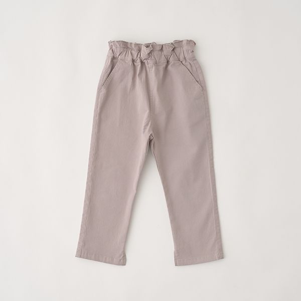 日本 Lycee mine - 俏麗皺摺錐形彈力長褲-黑