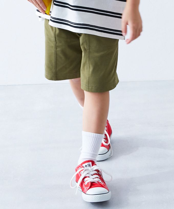 日本 devirock - 防污抗UV 舒適機能短褲-中線耐看款-黑