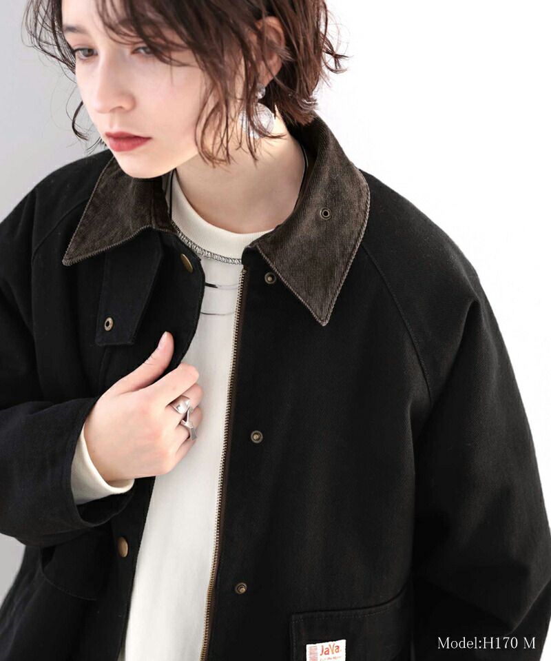 日本 Classical Elf - 工作服風挺版立領夾克-卡其