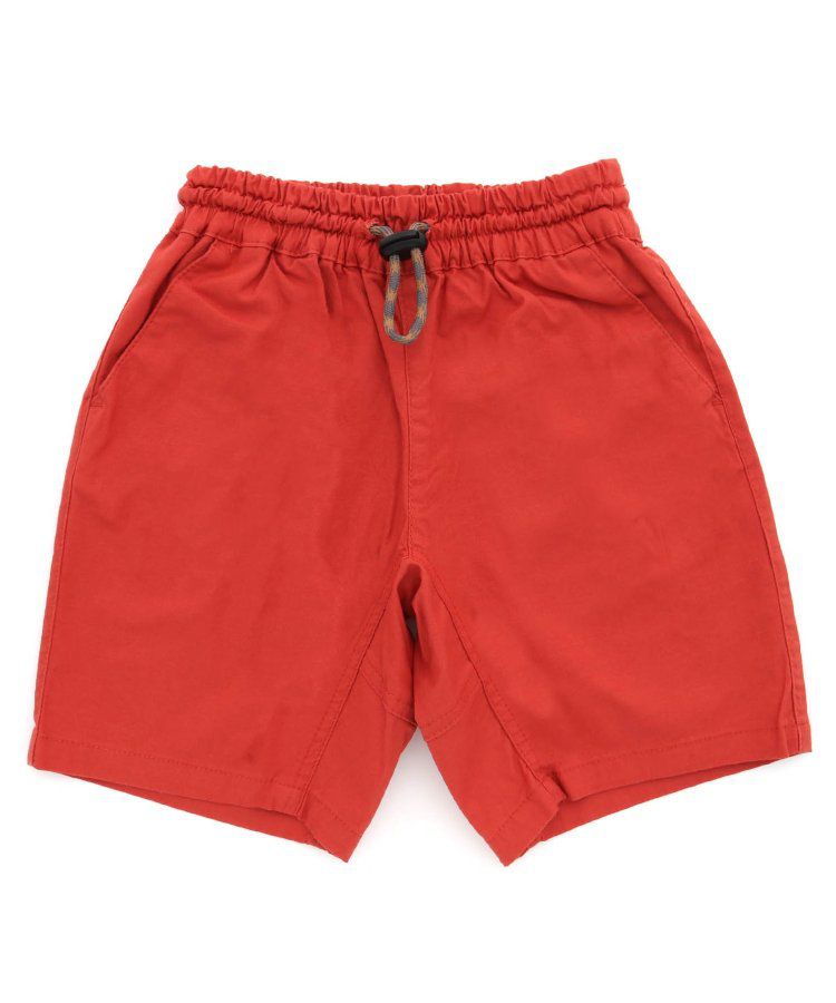 日本 BREEZE - 彩色標籤腰束口休閒短褲-軍綠