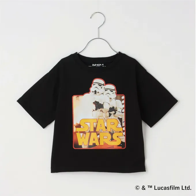 日本 b-ROOM - 限量星際聯名 防污速乾印花短袖上衣-電影場景-炭灰