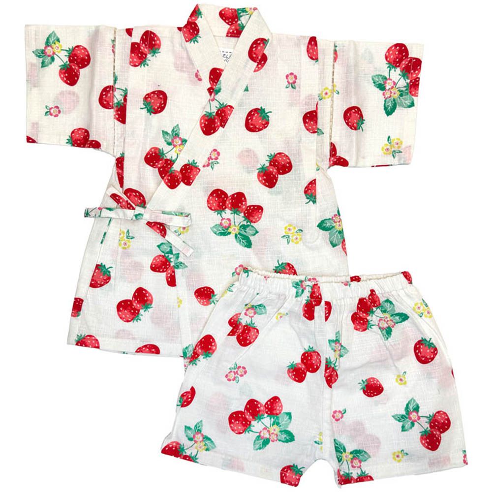 兩件式甚平-乳白色