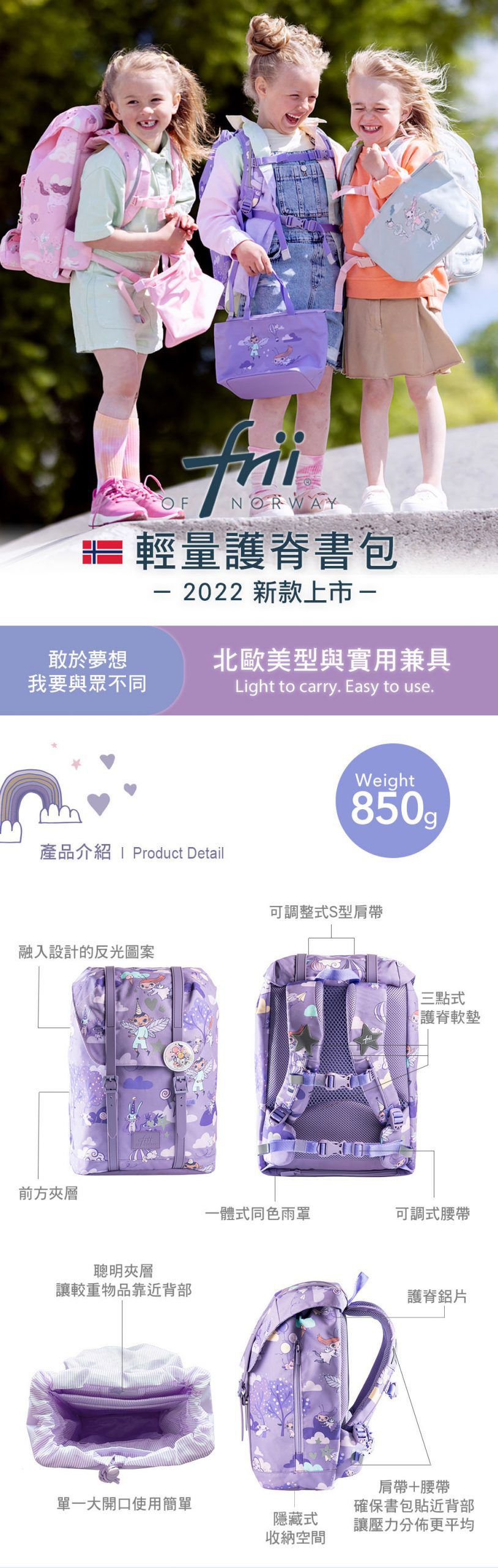 挪威Frii - Retro書包22L-太空忍者'22