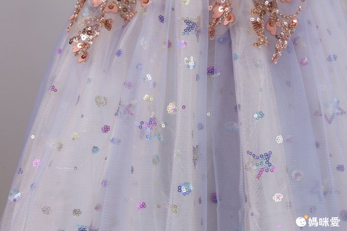 唯美星空卡肩式禮服-拖擺款-紫色