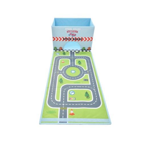遊戲背景玩具折疊收納箱-賽車