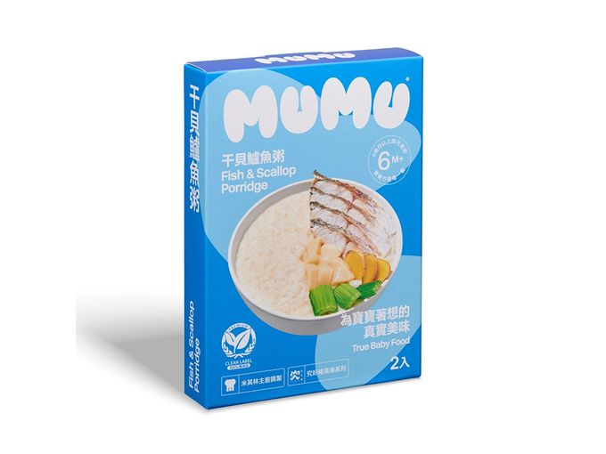 MUMU - 干貝鱸魚粥150gx2包/盒