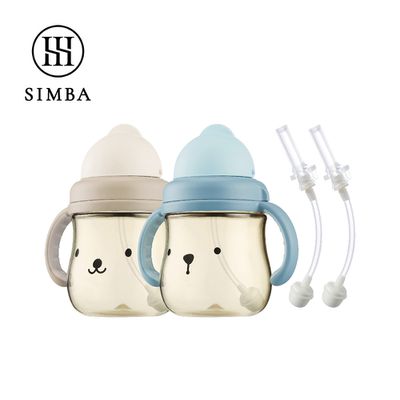 Simba 小獅王辛巴 - 雙倍好樂飲！不缺水兩支接力組-可可杏/安安藍