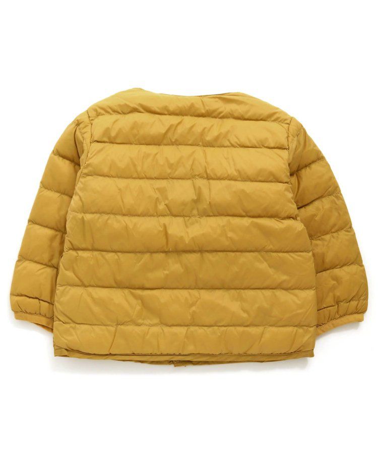 日本 BREEZE - 潑水加工 百搭素色圓領羽絨外套-黑