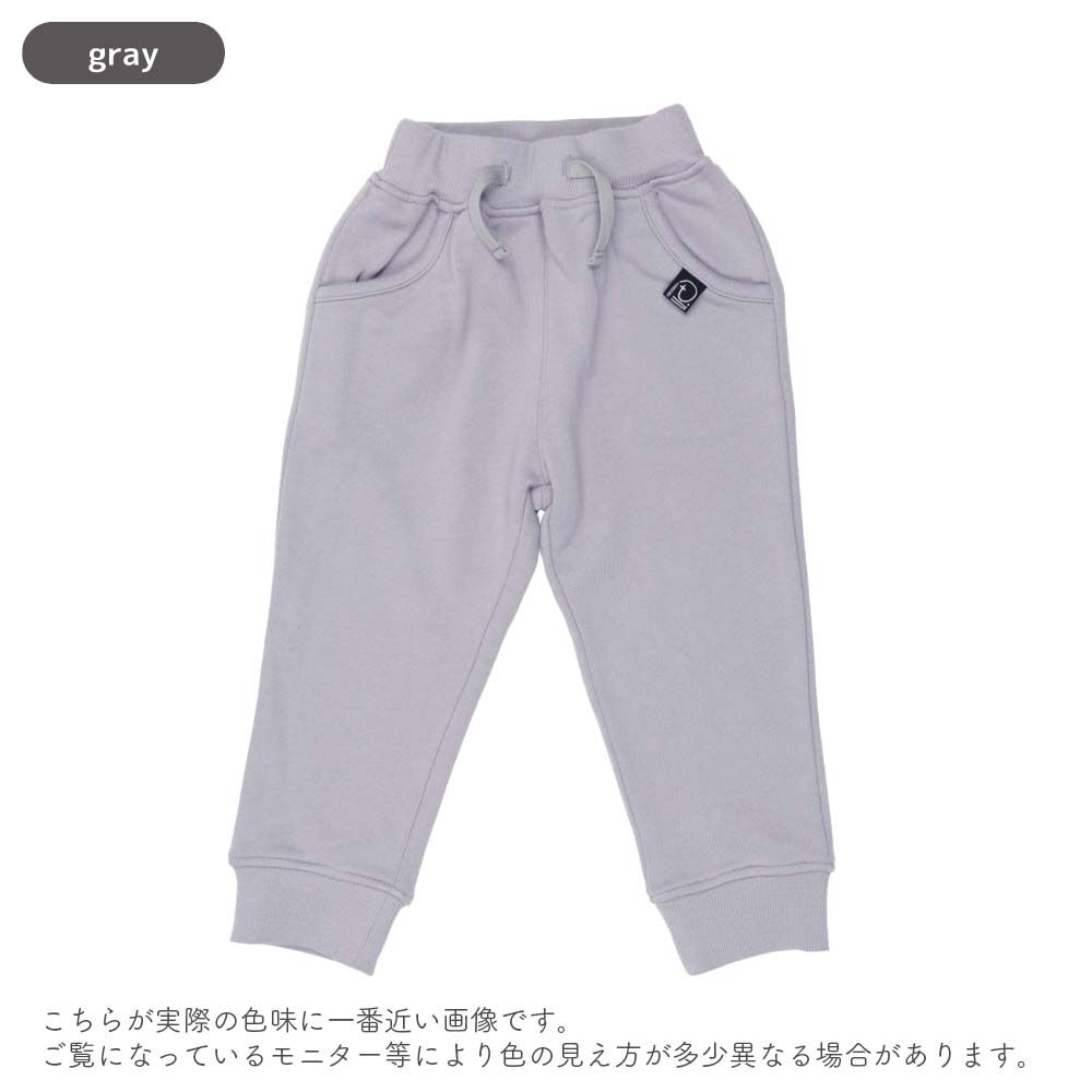 日本 ma lalumiere store - 100％棉 好舒適束口運動長褲-淺灰