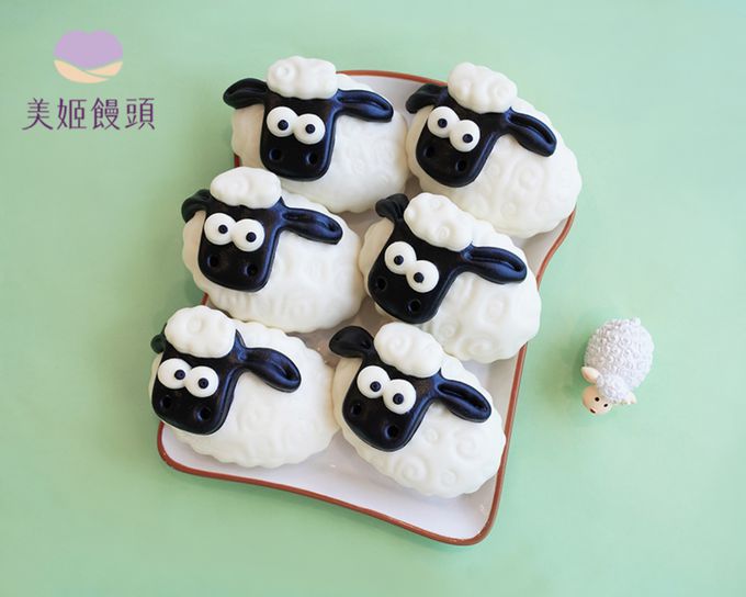 美姬饅頭 - 羊咩咩鮮乳造型饅頭-35g*6顆