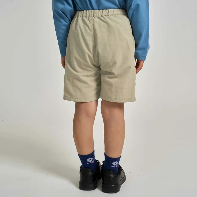 日本 b-ROOM - 抗汙防潑水 機能玩耍側口袋短褲-土耳其藍