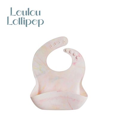 Loulou Lollipop - 寬口袋立體矽膠圍兜-彩虹渲染
