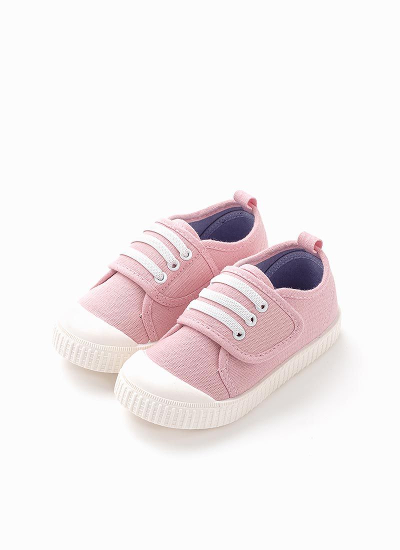 韓國 OZKIZ - 裝飾鞋帶簡約單色餅乾鞋-天藍