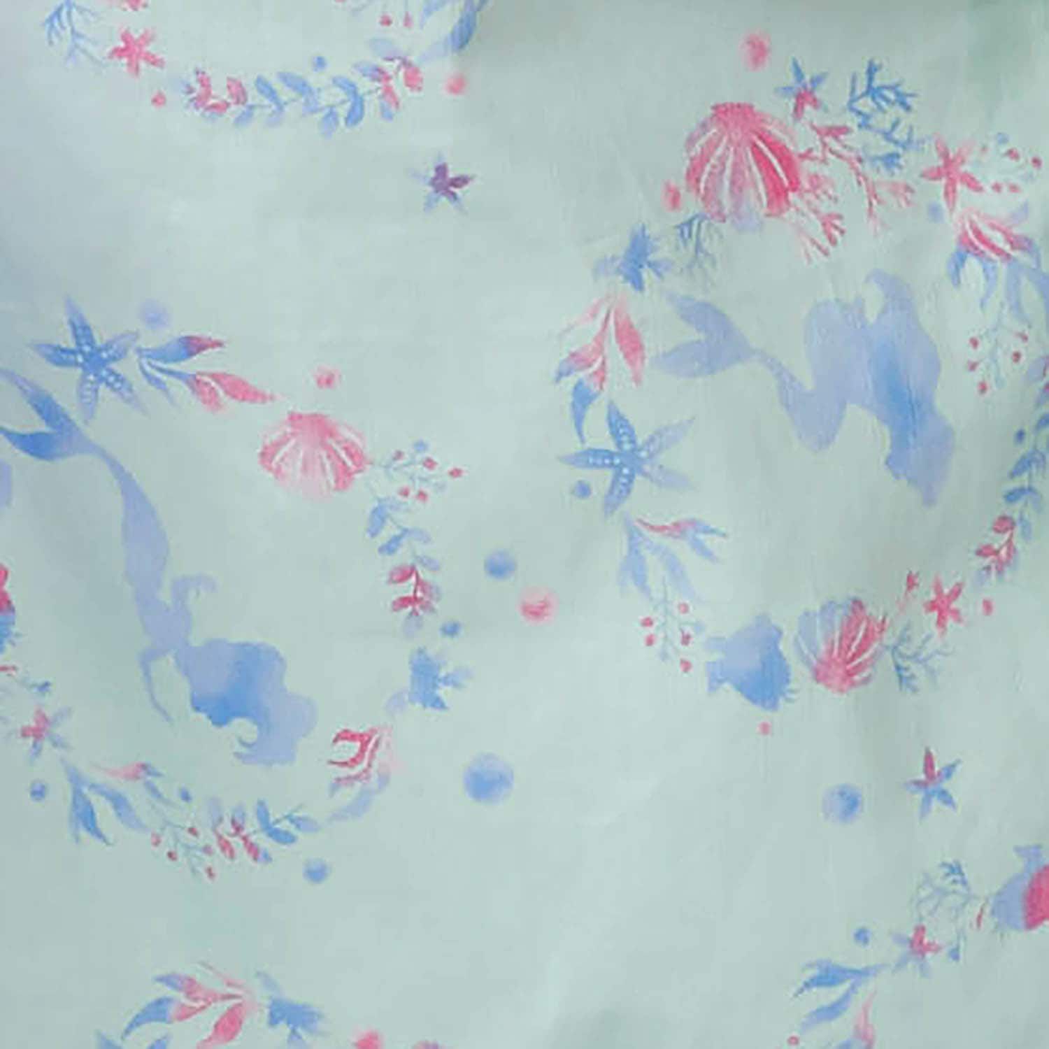 日本千趣會 - 迪士尼 可當洋裝穿的2 WAY浴衣組合-冰雪奇緣-水藍