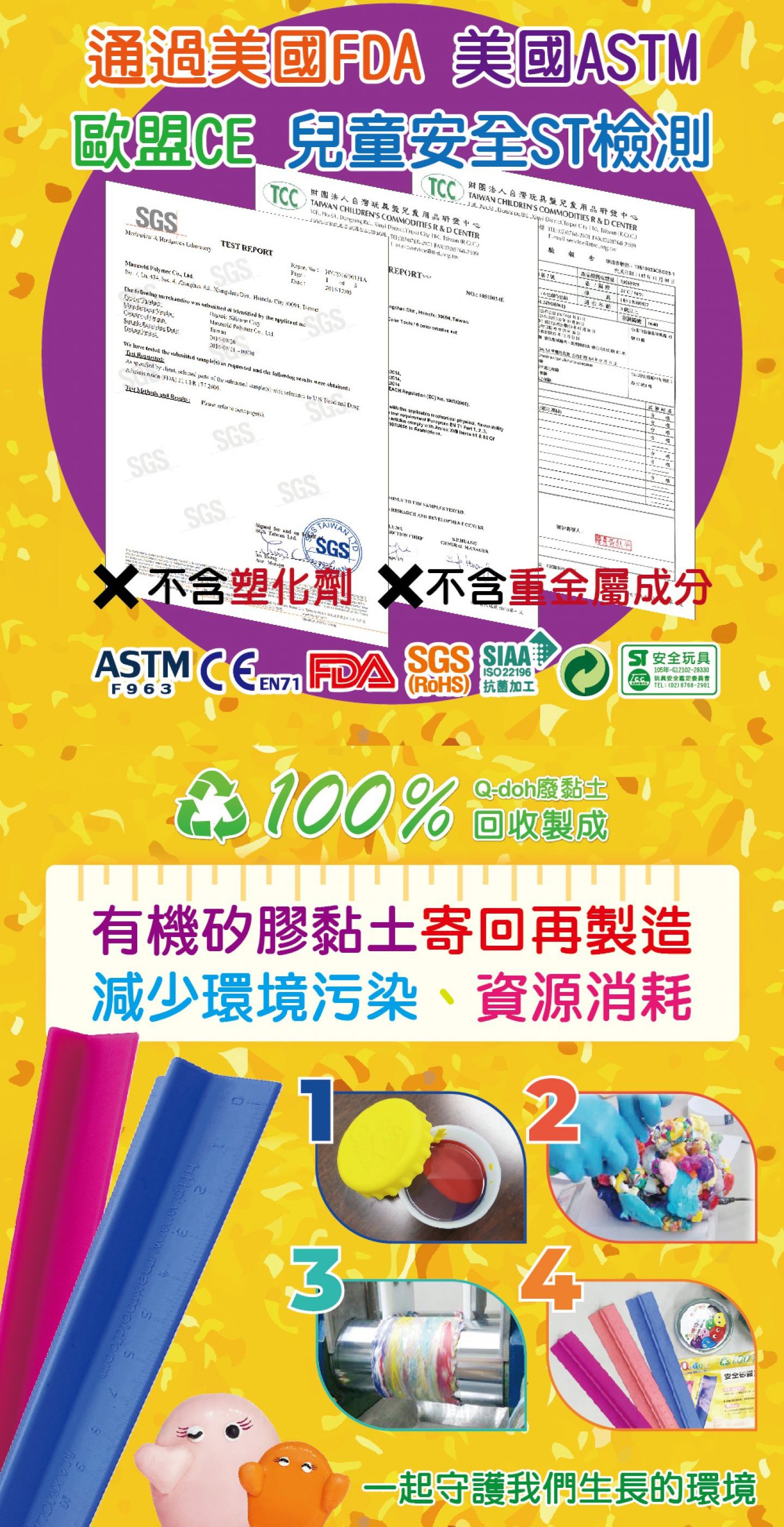 【Q-doh 有機矽膠黏土】不乾硬、無限重複玩！漸進式手指肌力訓練