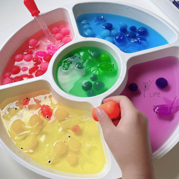 玩玩 Play - 韓國分格多用感官盆-分分盆_方方 (長29cm寬40cm深度4cm)