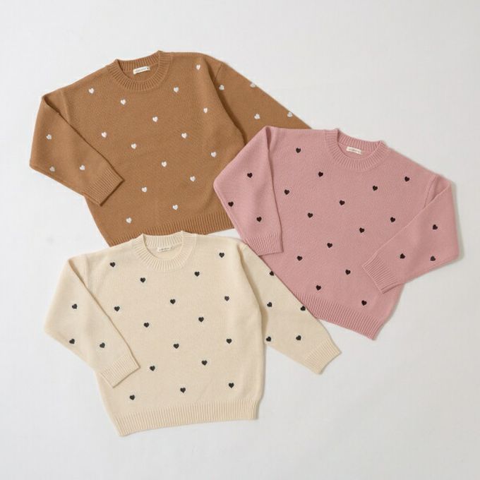 日本 Lycee mine - 可機洗 低調刺繡印花針織上衣-奶黃