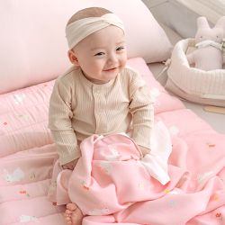韓國 Aribebe - 舒芙抱抱四季雙面睡袋-抱抱小兔