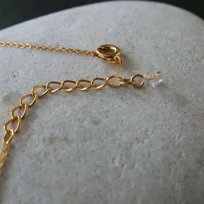 日本 Melody Accessory - 日本製 典雅華美水鑽長項鏈-圓形