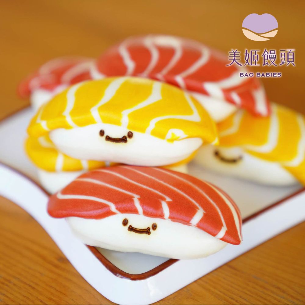 壽司娃娃鮮乳造型饅頭-40g*6顆