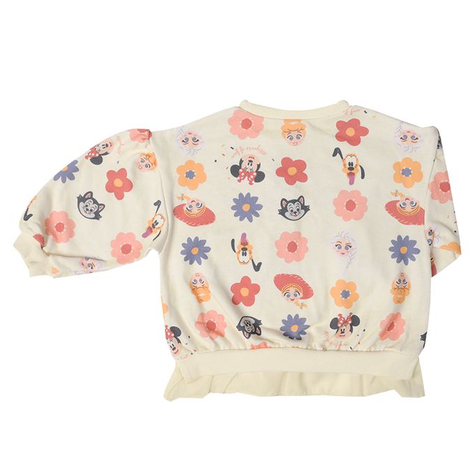 akachan honpo - 休閒上衣-迪士尼滿版印花-象牙白色