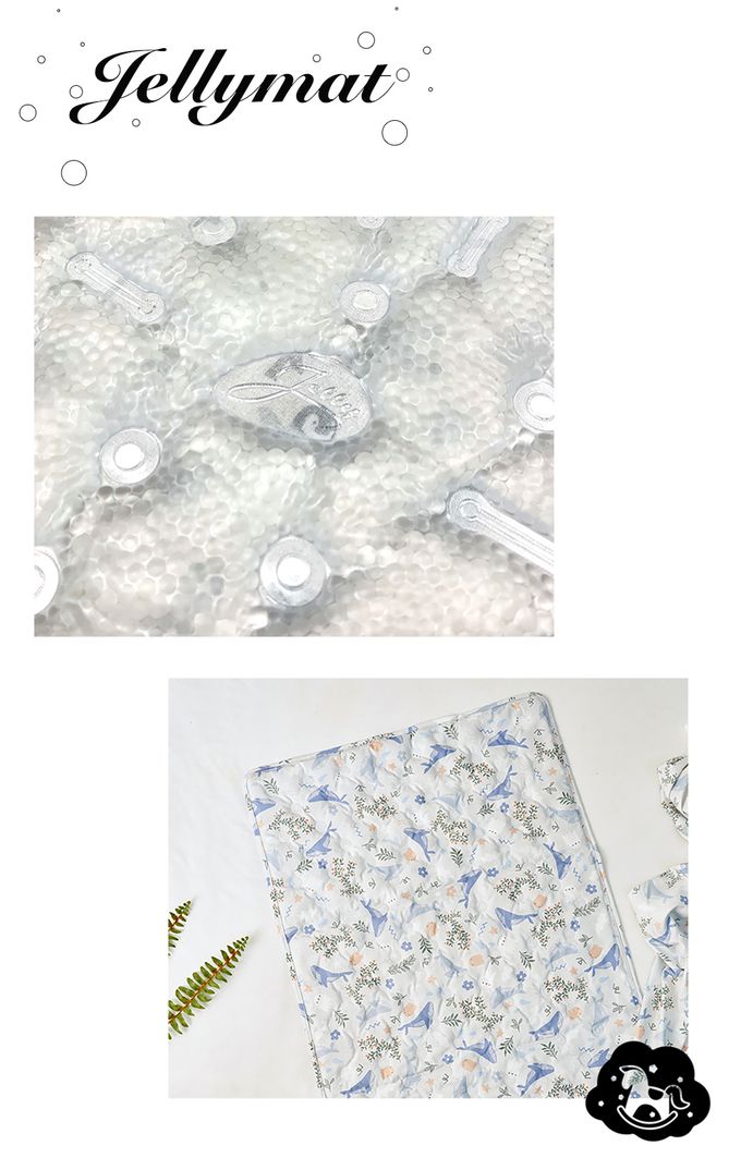 韓國 Jellypop - 【jellymat】全新微顆粒酷涼珠100%純棉果凍床墊-NEW✨_Mint Bunny (單人)-4kg