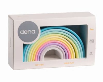DENA - 西班牙多功能益智軟積木.疊疊樂-彩虹10入-夢幻色 (有3色可選)