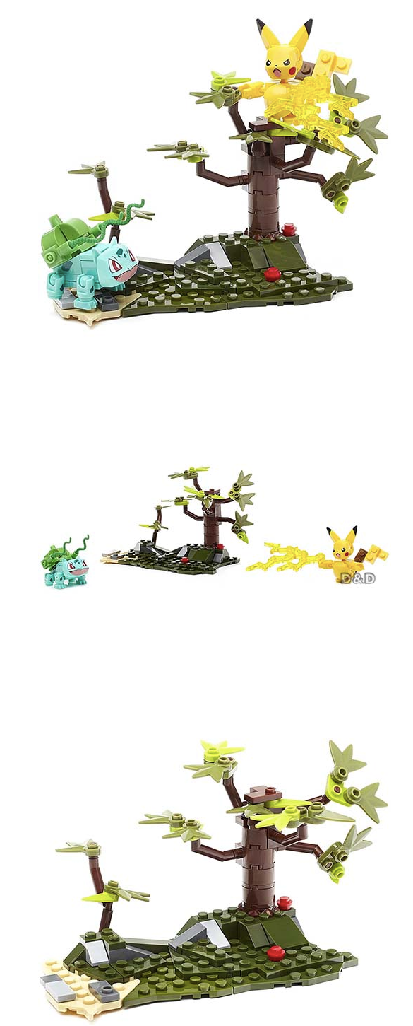 寶可夢 Pokemon - Mega Construx 美高創建精靈寶可夢 妙蛙種子與皮卡丘對戰組