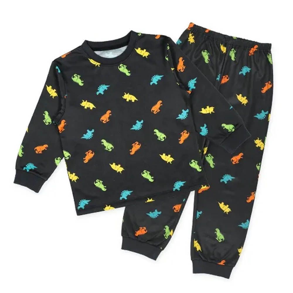 印花長袖家居服/睡衣(四季款)-彩色恐龍